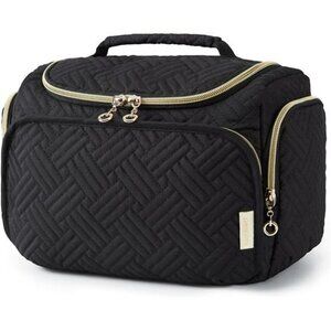 Large Travel Toiletry Bag Makeup Organizer Wet Dry Pouch with Handle Zippers